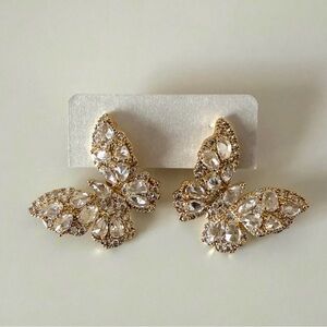 Elegant Gold Butterfly Earrings